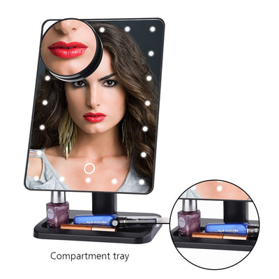 Bluetooth Speaker LED Makeup Mirror