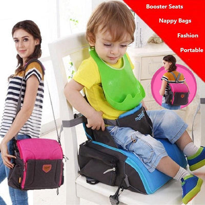2-In-1 Portable Diaper Bag + Booster Seat